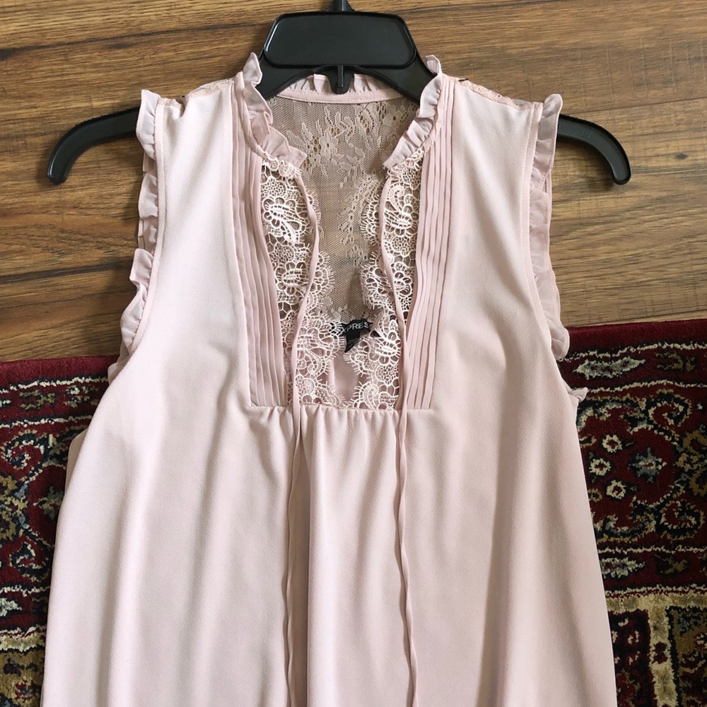 Express Ruffled Tank Top